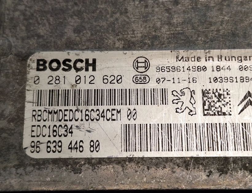 CITROËN Berlingo 1 generation (1996-2012) Engine Control Unit ECU 0281012620,EDC16C34,9663944680 18237428