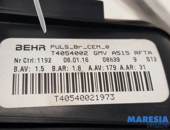 CITROËN C4 Cactus 1 generation (2014-2024) Other Control Units T4054002,6441CS 27296676