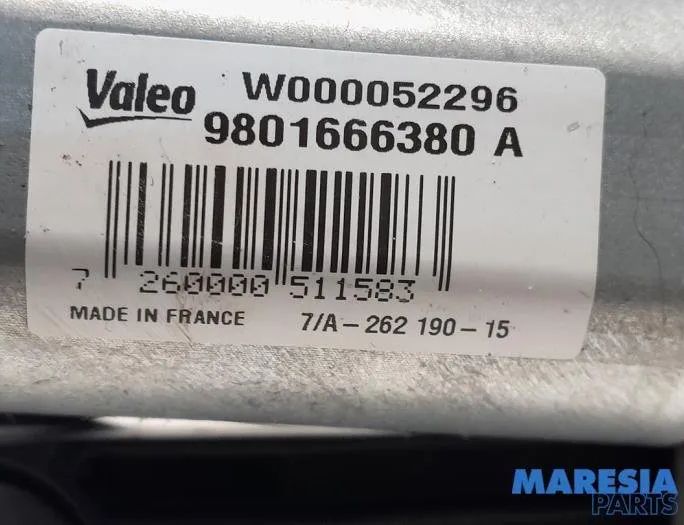 CITROËN C4 Cactus 1 generation (2014-2024) Tailgate  Window Wiper Motor W000019185,9801666380 27396178