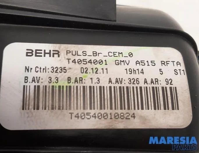 CITROËN DS3 1 generation (2010-2015) Citau veidu vadības bloki 25014940,T4054001,6441CS 27560321