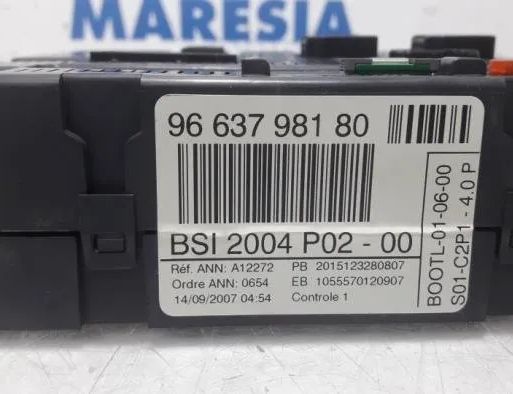 PEUGEOT 308 T7 (2007-2015) Блок управления двигателем 9663193780,0261201505,9664738680,9663123280,1606564880,1942VH,6580NE,1943KZ,9663798180,6160C0,649034 27654076