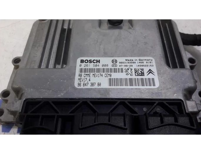 PEUGEOT 207 1 generation (2006-2009) Engine Control Unit ECU 6580PJ,9663123280,9663193580,1942RX,9664738780,0261S04008,1039S22153,1943YK,1943R4,6580NJ,96647387,9663798480,2131098031007,0188553040907,1942RC,194343 27658063