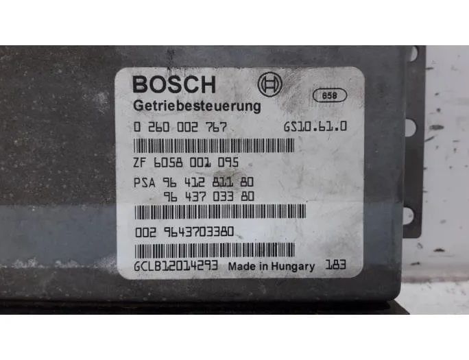 PEUGEOT 607 1 generation (2000-2008) Блок управления коробки передач 0260002767,9641281180,2529L7,9643703380 27751364