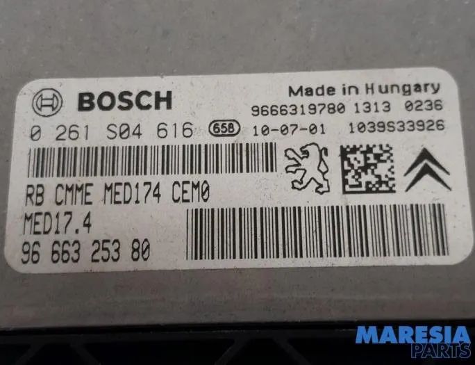 PEUGEOT 3008 1 generation (2010-2016) Engine Control Unit ECU 9666895680,0261S04616,9666325380,9666319780,1039S33926,9663123380,20977771,1943SQ,1943SR,281192483C,657064,1663370780,6160C1,BSI04EVK0400,MED174CEM0,2812019303,NS07174701,18010B 27760926