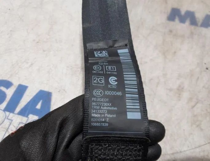 PEUGEOT 308 T9 (2013-2021) Rear Left Seatbelt 96777230XX,33035173,341347750,108857839 27781231