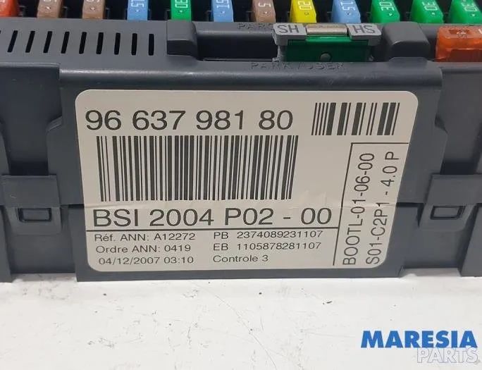 PEUGEOT 308 T7 (2007-2015) Блок управления двигателем 9663193780,36410600,4162XT,4162KF,0261201505,9664738680,9663123280,6580NE,9663798180,6580NF,6160C0 27918155