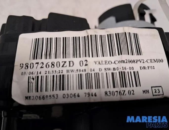 PEUGEOT 208 Peugeot 208 (2012-2015) Indicator Wiper Stalk Switch 98072680ZD,98154492ZD,6242Z8 28081008