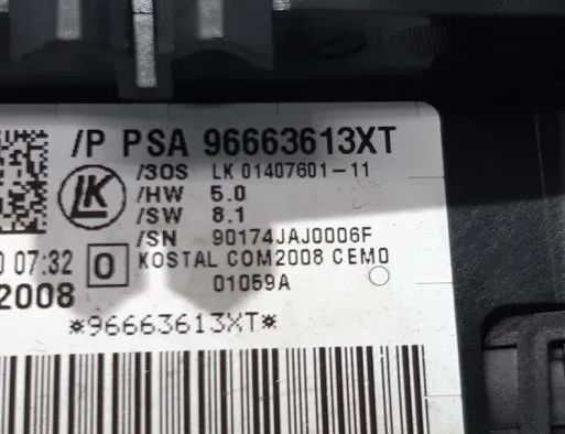 PEUGEOT 5008 1 generation (2009-2016) Indicator Wiper Stalk Switch 96773912ZD,96663613XT 30400008