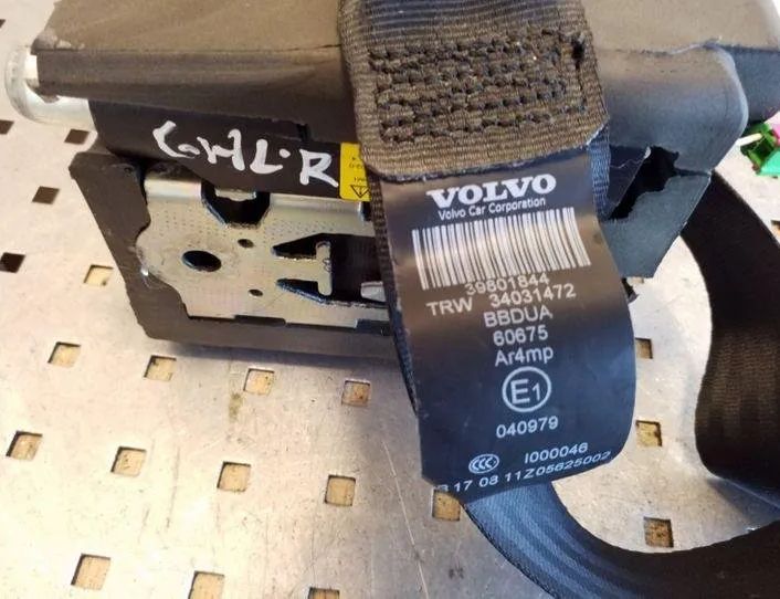 VOLVO XC60 1 generation (2008-2017) Ремень безопасности задний правый 39801844,34031472,34060407 26112451