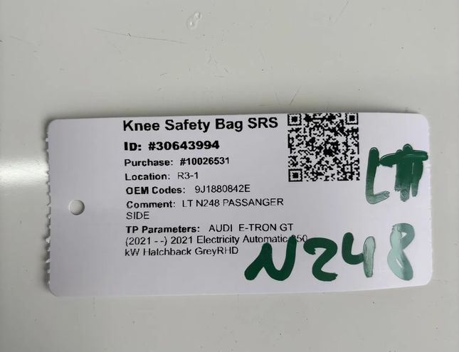 AUDI e-tron GT 1 generation (2020-2024) Ceļu drošības spilvens 9J1880842E 30643994