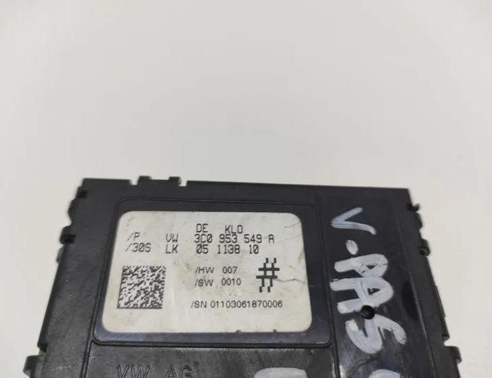 VOLKSWAGEN Passat Variant 1 generation (2010-2024) Steering Wheel Position Sensor 3C0953549A 22718280