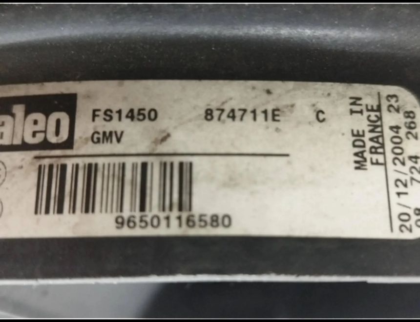 CITROËN C4 2 generation (2010-2024) Engine Cooling Fan Radiator 9650116580 27813465