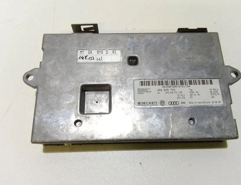 AUDI A6 C6/4F (2004-2011) Comfort Control Unit 4E0035729 31464540