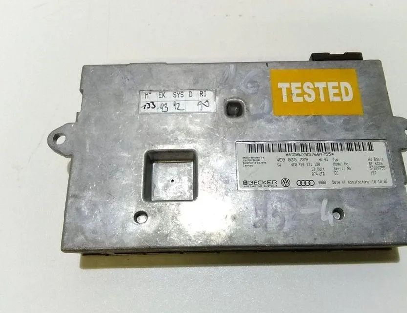 AUDI A6 C6/4F (2004-2011) Comfort Control Unit 4E0035729 31464541