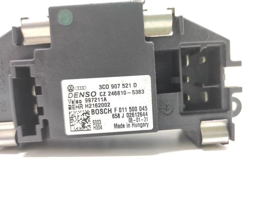 VOLKSWAGEN Passat B7 (2010-2015) Blower fan relay 3C0907521D 33036680