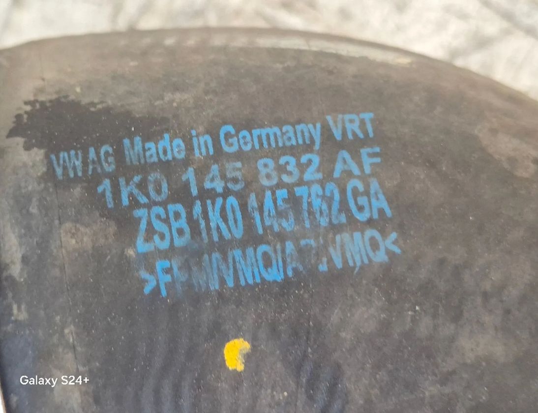 VOLKSWAGEN Golf 6 generation (2008-2015) Starpdzesētāja / interkūlera truba 1K0145832AF 30669587