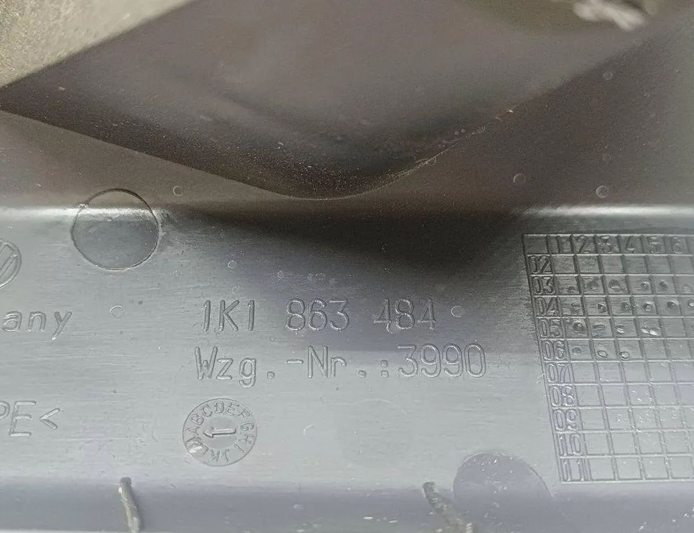 VOLKSWAGEN Golf 8 generation (2019-2023) Citas apdares detaļas 1K1863484 31999760