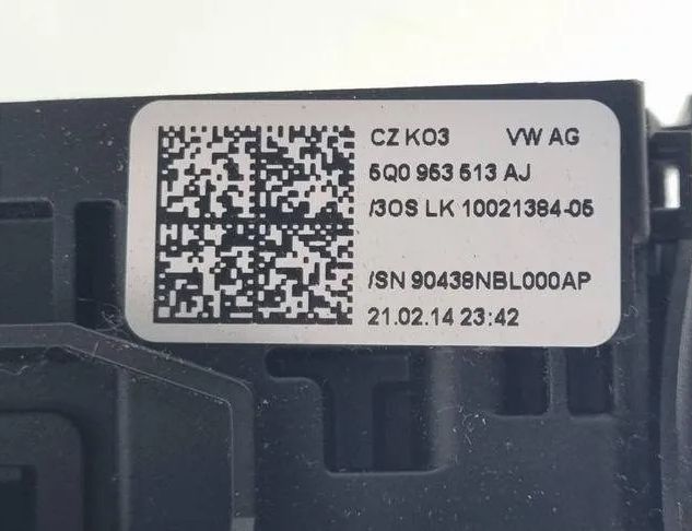 AUDI A3 8V (2012-2020) Indicator Wiper Stalk Switch 5Q0953507DD,1010504301,5Q0953513AJ 24778743
