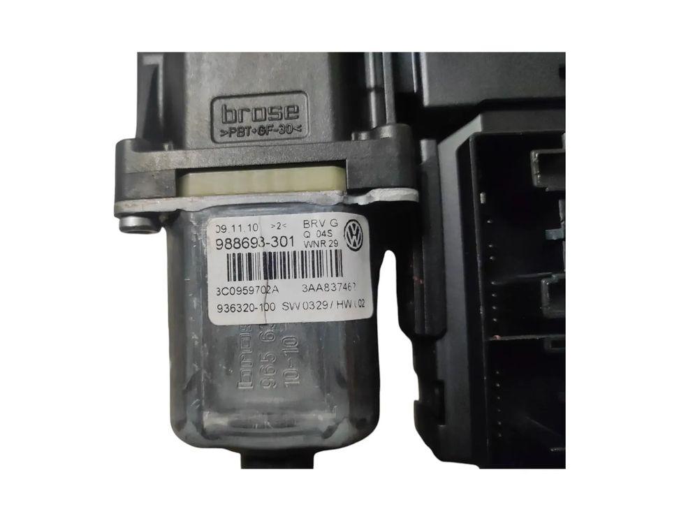 VOLKSWAGEN Passat B6 (2005-2010) Priekšējo kreiso durvju logu pacēlāja motorīts 3C0959702A,988693301 29948226