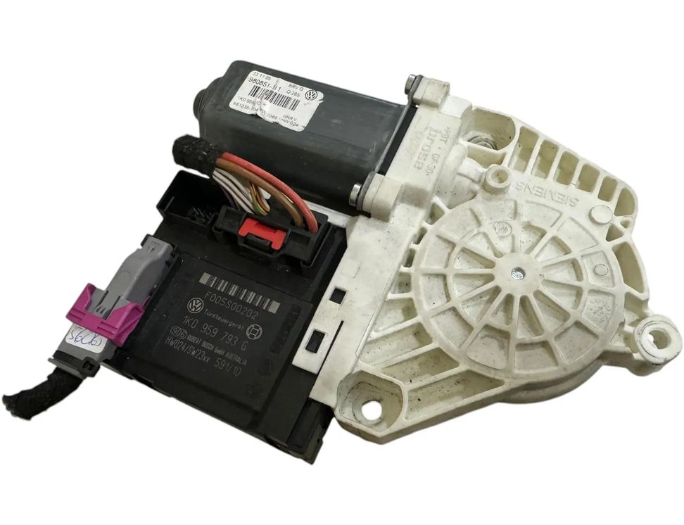 VOLKSWAGEN Passat B6 (2005-2010) Priekšējo kreiso durvju logu pacēlāja motorīts 981235104,980851111 29953781