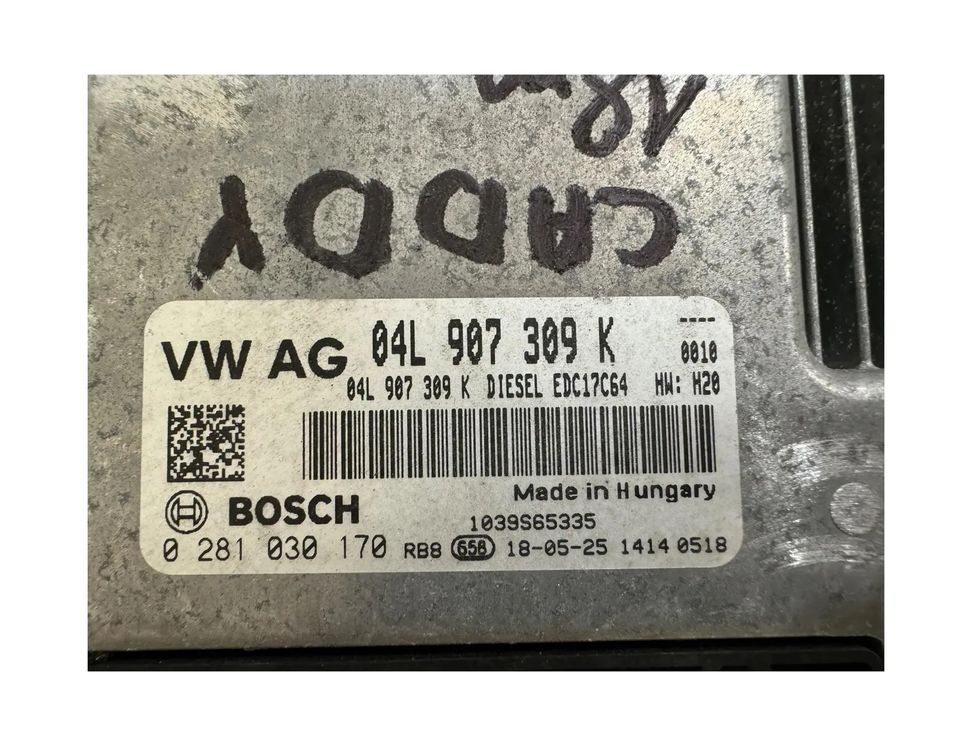 VOLKSWAGEN Caddy 4 generation (2015-2020) Engine Control Unit ECU 04L907309K 29966840