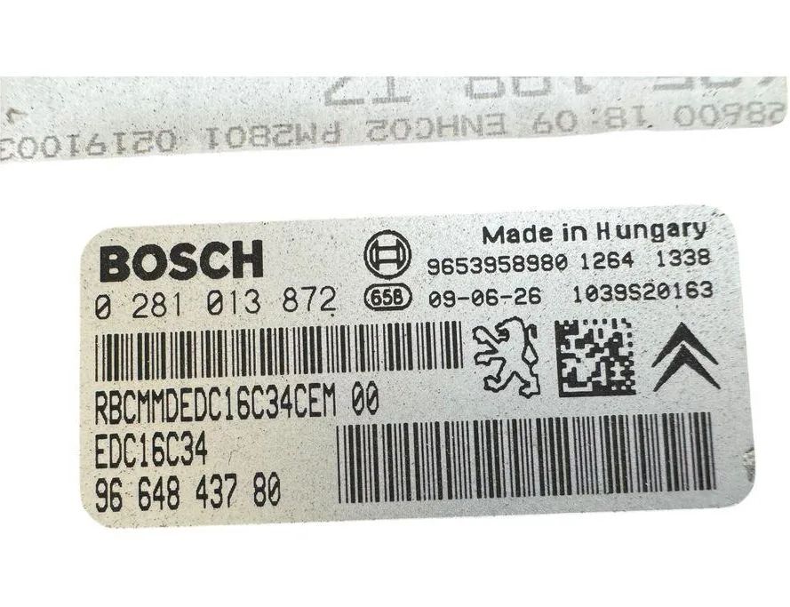 PEUGEOT 308 T7 (2007-2015) Блок управления двигателем 9653958980,0281013872,9664843780 32816862