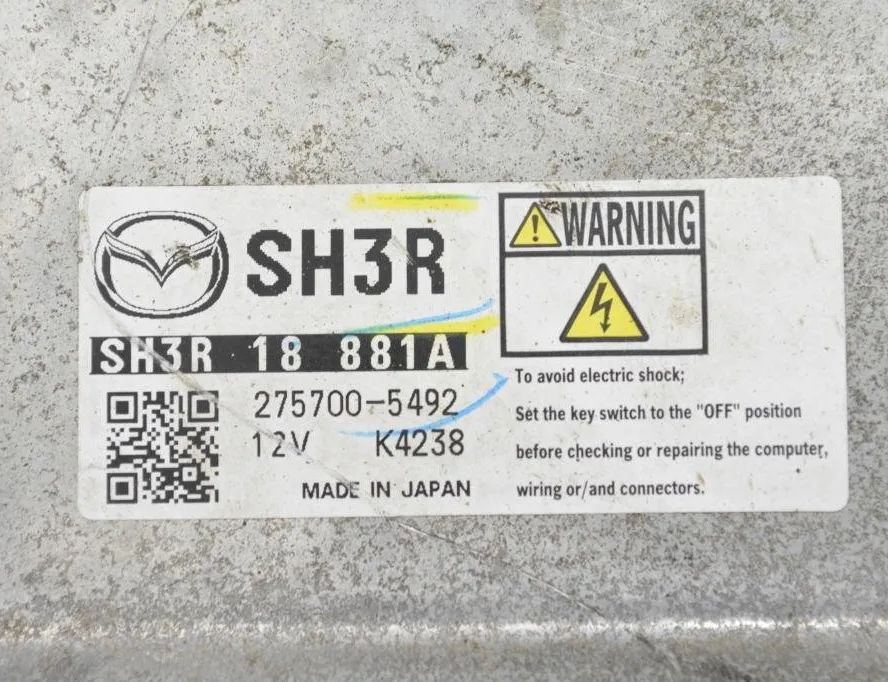 MAZDA CX-5 1 generation (2011-2020) Engine Control Unit ECU SH3R18881A 29063047