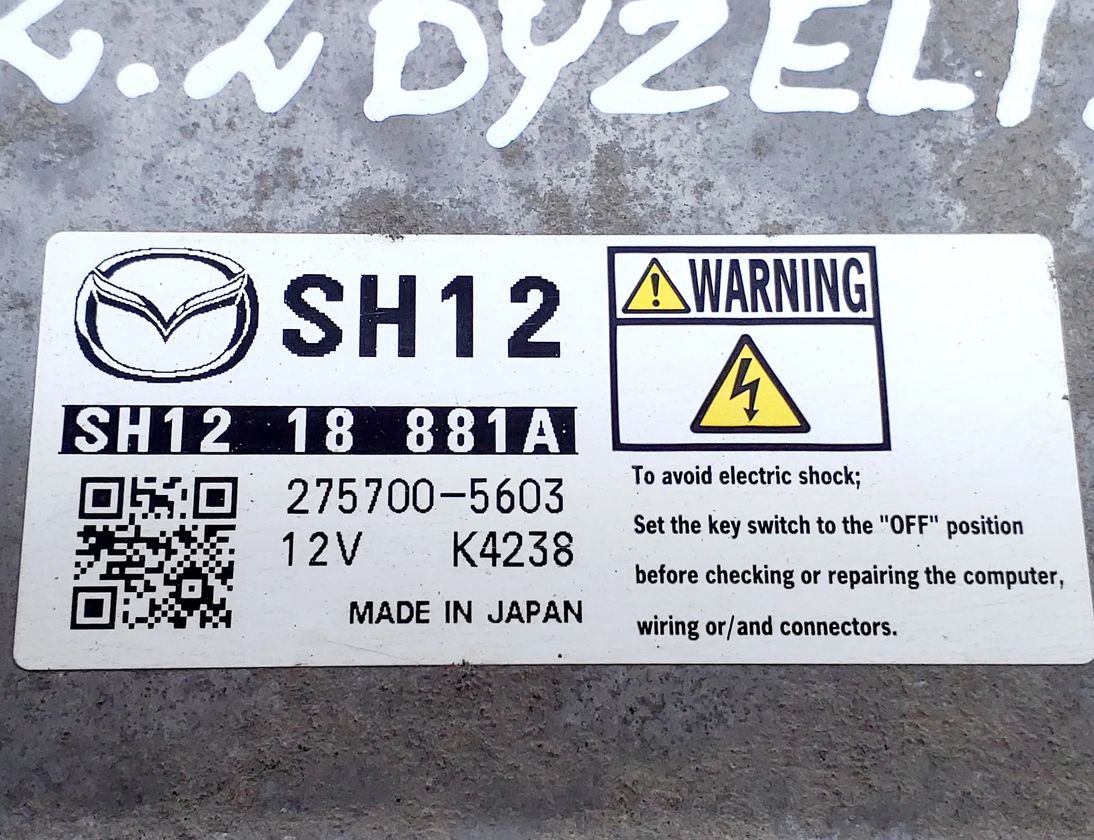 MAZDA 3 BM (2013-2019) Engine Control Unit ECU 275700-5603,SH12188K2F,SH1218881A 20472677