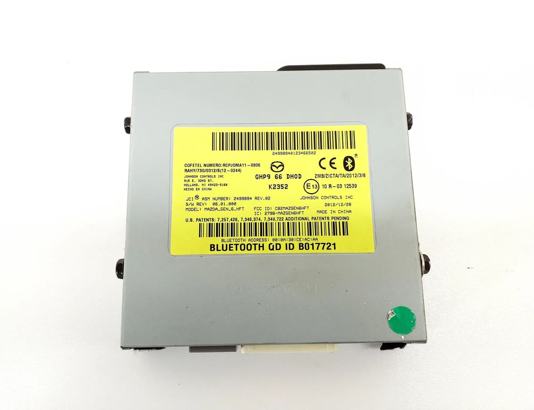 MAZDA 6 GJ (2012-2024) Bluetooth Control Unit GHP966DH0D 25749192