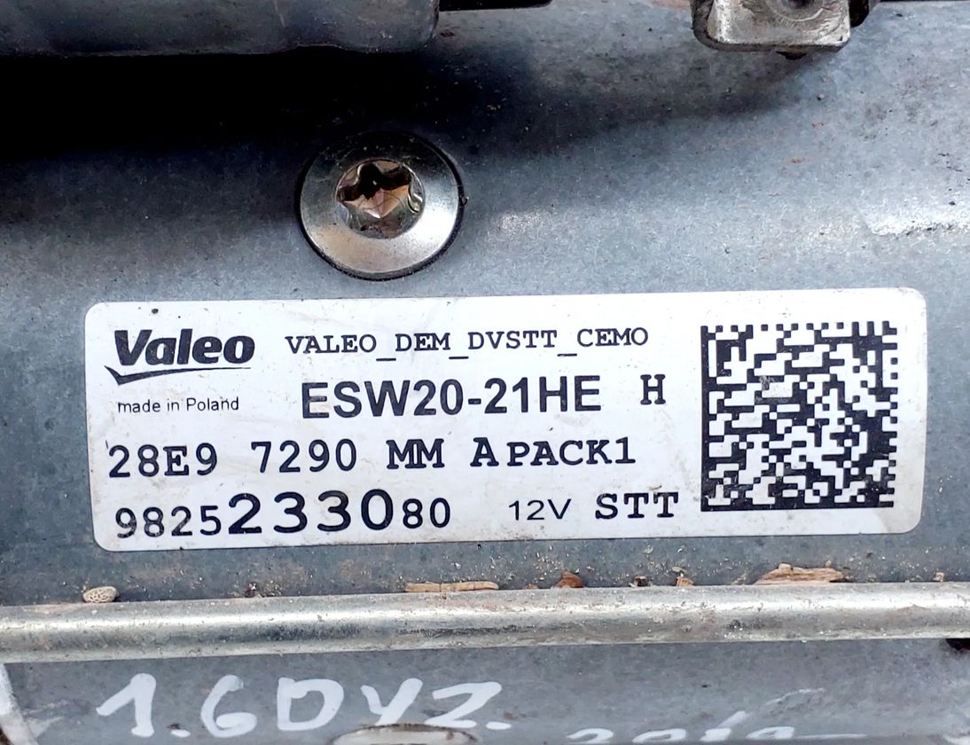 CITROËN Berlingo 3 generation (2018-2024) Starter Motor 9825233080 28455525