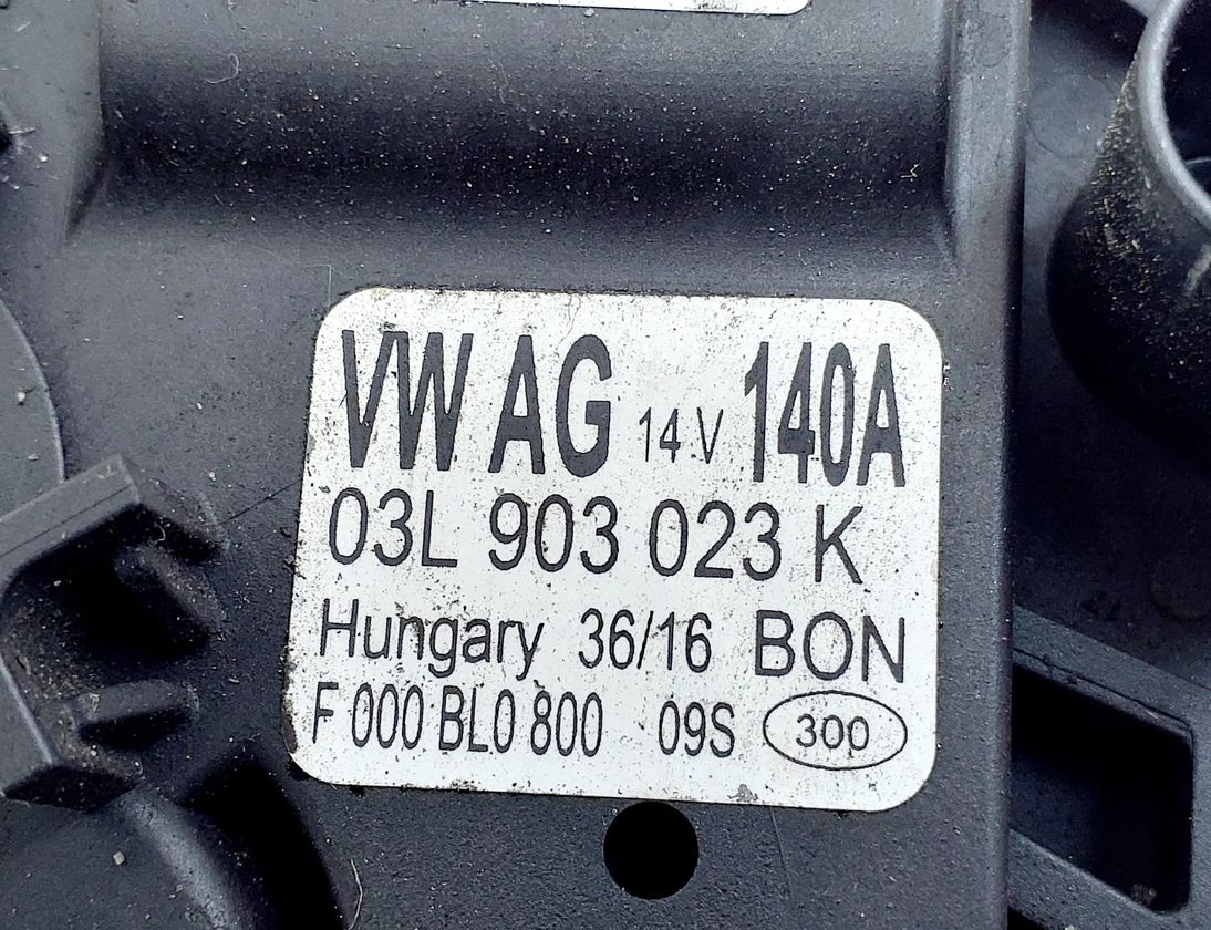 SKODA Octavia 3 generation (2013-2020) Alternator 03L903023K 30046765