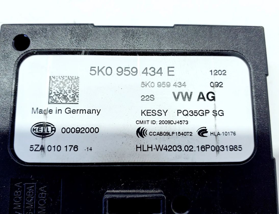 VOLKSWAGEN Tiguan 2 generation (2016-2024) Блок управления без ключа 5K0959434E,5ZA010176 31468282