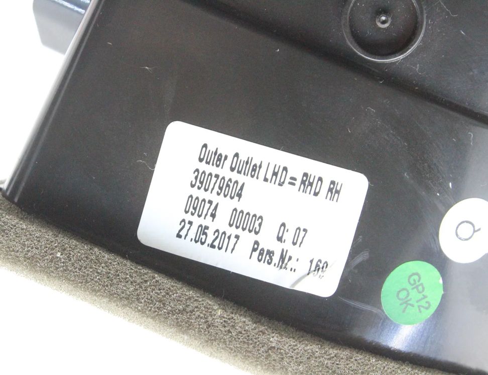 OPEL Astra K (2015-2021) Dashboard Air Vents 39079604 31152520