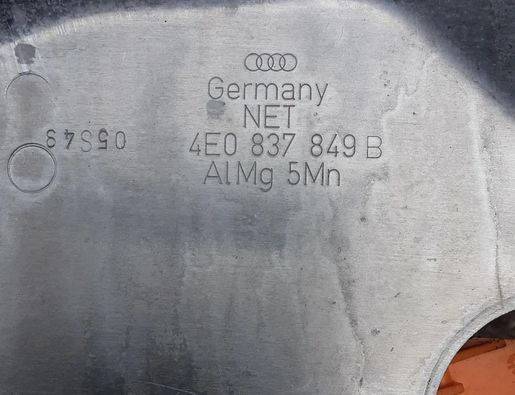 AUDI A8 D3/4E (2002-2010) Rear Right Door Window Regulator 4E0837849B 25747513