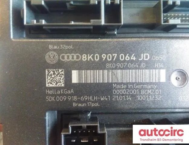 AUDI A4 allroad B8 (2009-2015) Comfort Control Unit 8k0907064jd,8k0907064jj,8k0907064kj 30837680