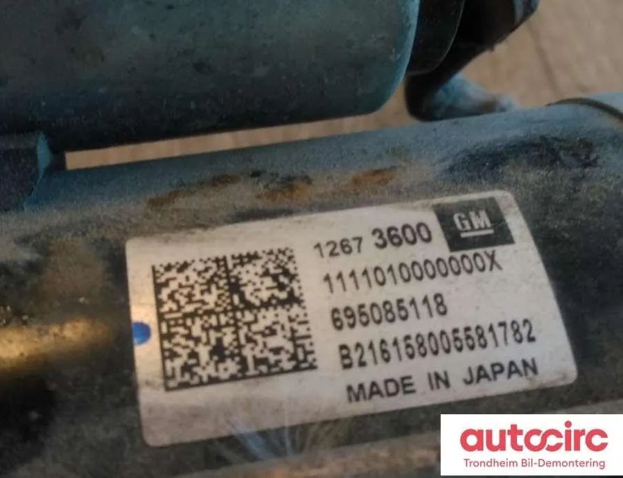 OPEL Mokka 1 generation (2012-2015) Starter Motor 12673600,12690481,12680615,695085118 30842003