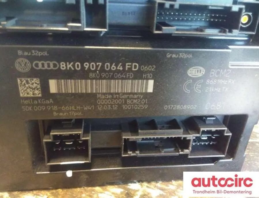 AUDI A4 B8/8K (2011-2016) Comfort Control Unit 8k0907064fd,8k0907064hj,8k0907064kj 30845284