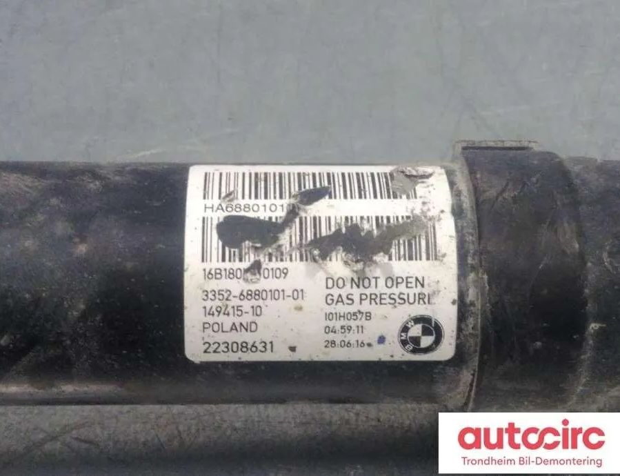 BMW i3 I01 (2013-2024) Aizmugurējā labā amartizātora atspere 33526880101,33526880101,6880101 30850709