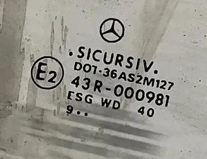 MERCEDES-BENZ V-Class W638, W639 (1996-2003) Priekšējo labo durvju stikls 43R000981,ESGWD40,DOT36AS2M127 24413681