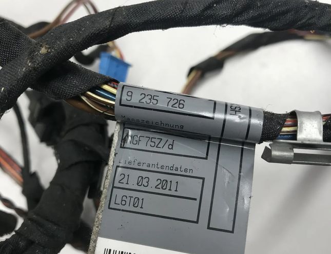 BMW 5 Series Gran Turismo F07 (2010-2017) Cable Harness 9169241 13750014