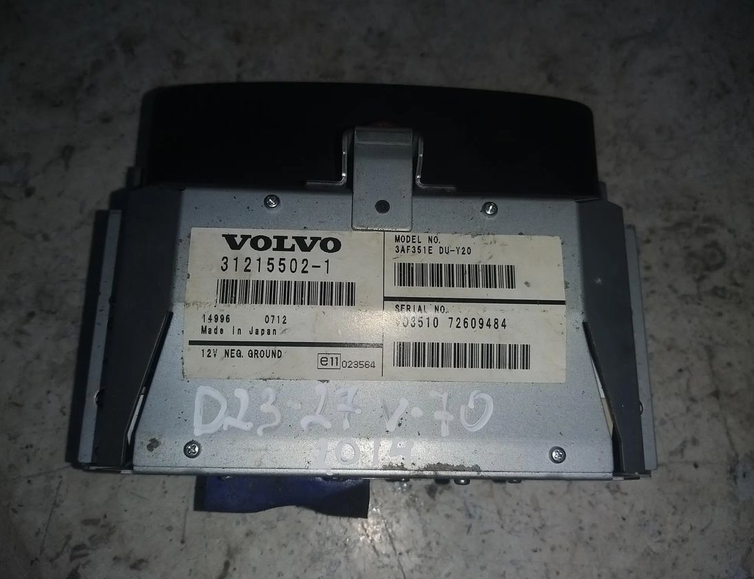 VOLVO V70 3 generation (2007-2020) Navigation System 312155021 23456947