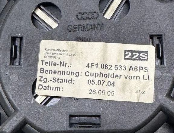 AUDI A6 C6/4F (2004-2011) Cup Holder 4F1862533 30584582