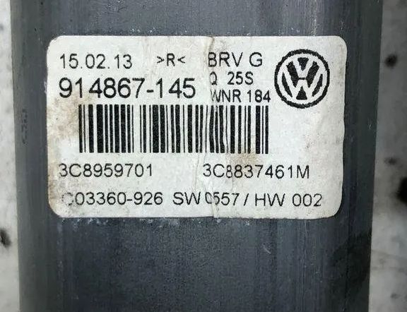 VOLKSWAGEN Passat CC 1 generation (2008-2017) Priekšējo kreiso durvju logu pacēlāja motorīts 3C8959701 30589443