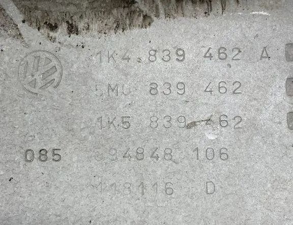 VOLKSWAGEN Golf 8 generation (2019-2023) Aizmugurējo labo durvju logu pacēlājs 1K5839462,1K4839462A 30591349