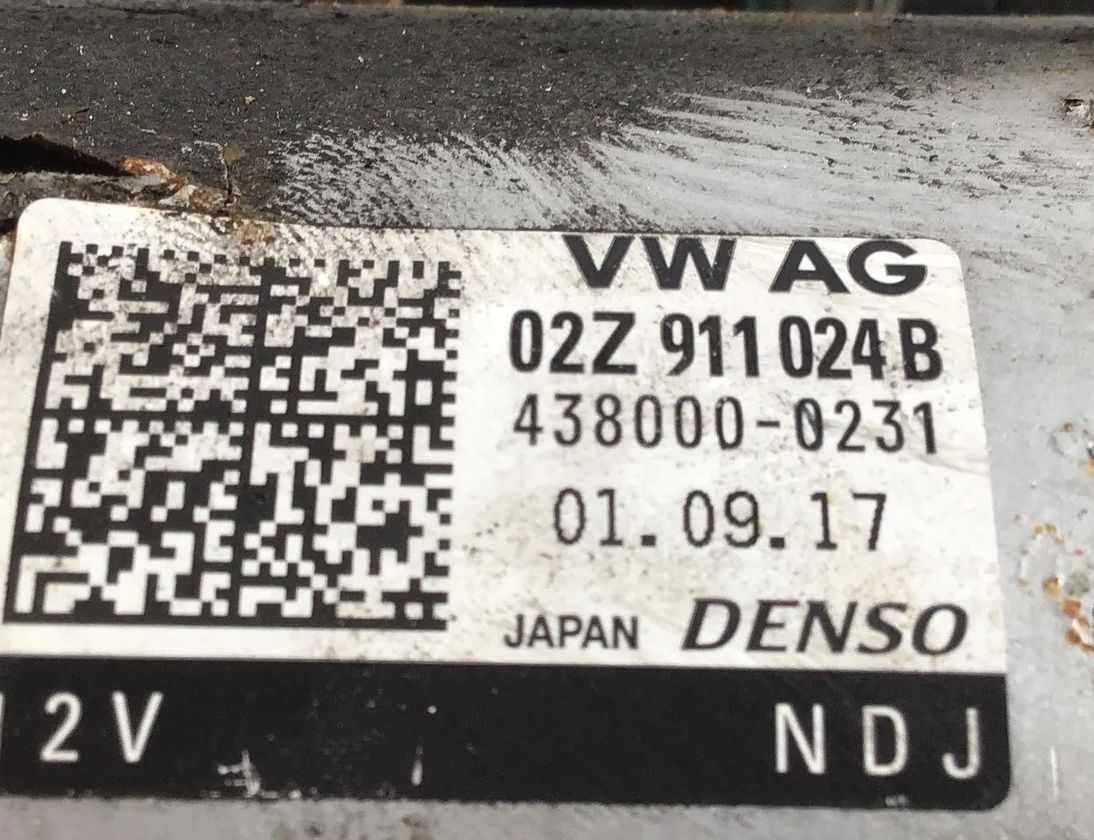 VOLKSWAGEN Golf 7 generation (2012-2024) Стартер 02Z911024B 21341040