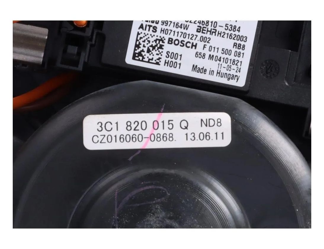 VOLKSWAGEN Golf 6 generation (2008-2015) Heater Blower Fan 1K1820015L 21815879