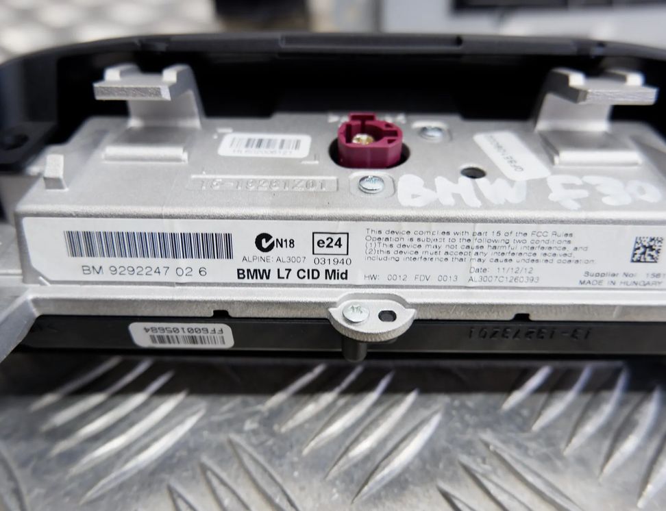 BMW 3 Series F30/F31 (2011-2020) Navigation System 9298939,9267955,9292247 11177016