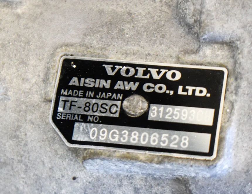 VOLVO V70 3 generation (2007-2020) Коробка передач TF-80SC,31259368 11516111