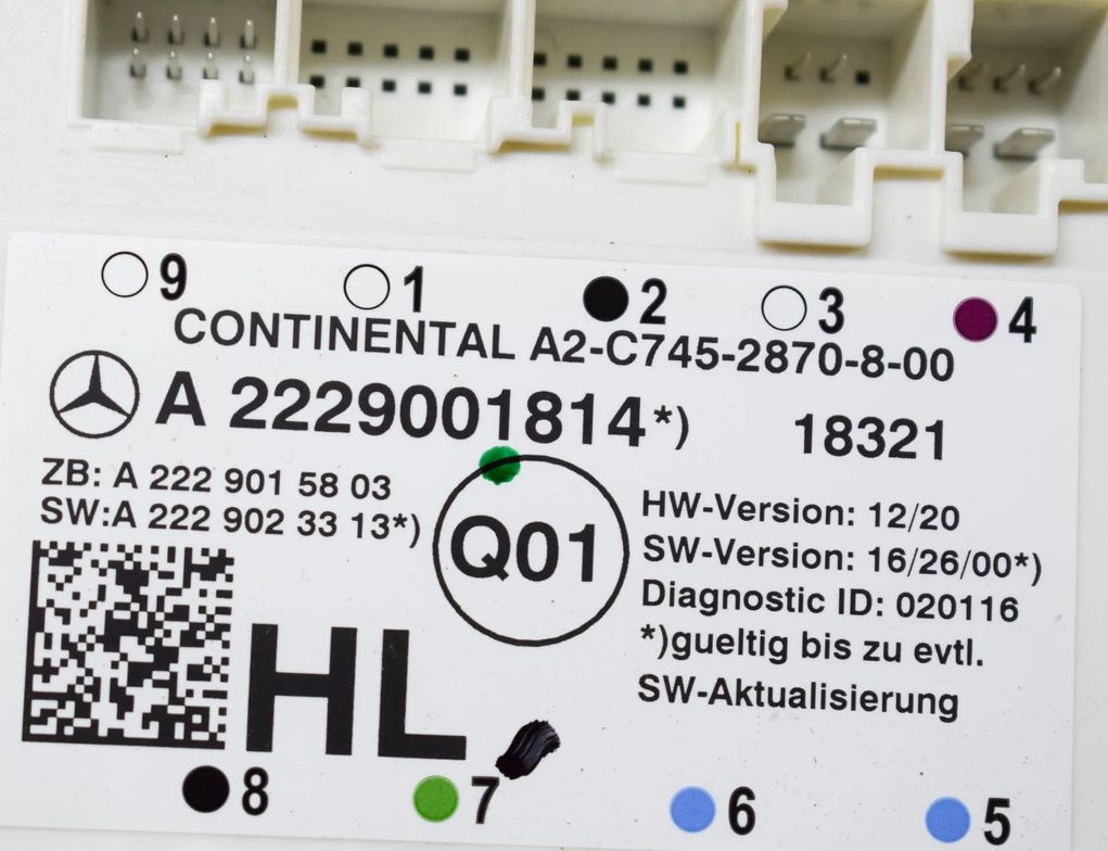 MERCEDES-BENZ GLC Coupe C253 (2016-2019) Rear Left Door Control Unit A2-C745-2870-8-00,A2229015803,A2229023313,A2229001814 14198399