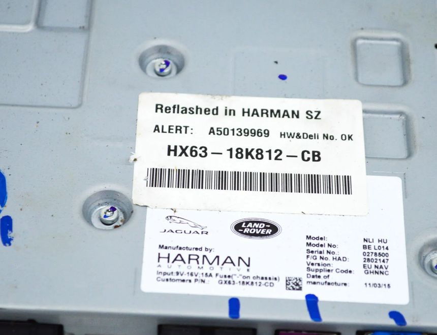 JAGUAR F-Pace 1 generation (2016-2024) Автомагнитола с навигацией HX63-18K812-CB,HX83-18K812-CD 15493678